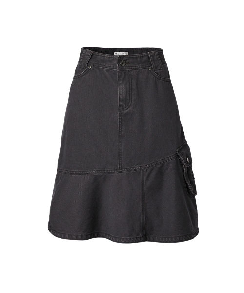 MIRECO(ミレコ)の「CARGO POCKET MERMAID MIDI SK CHARCOAL(スカート・レディース・その他・1(S)/2(M))」の4枚目の写真