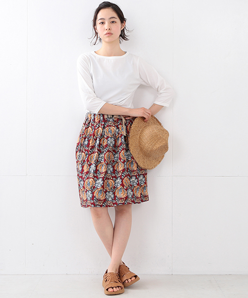 Gramicci（グラミチ）の「GRAMICCI / プリント フレア スカート（スカート・レディース・レッド/ネイビー・ONE SIZE）」の20枚目の写真