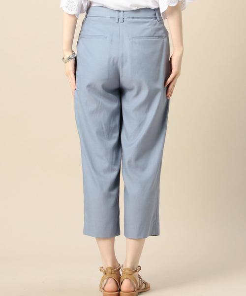 BEAUTY&YOUTH UNITED ARROWS（ビューティーアンドユースユナイテッドアローズ）の「BY ツイルテーパード8分丈パンツ/ガウチョ◆（その他パンツ・レディース・ブラック/オリーブ/ライトブルー・MEDIUM/SMALL）」の4枚目の写真