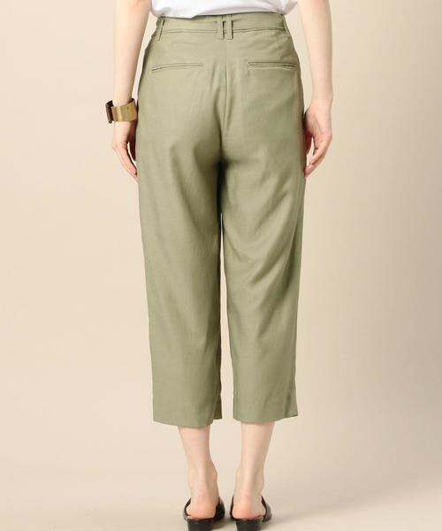 BEAUTY&YOUTH UNITED ARROWS（ビューティーアンドユースユナイテッドアローズ）の「BY ツイルテーパード8分丈パンツ/ガウチョ◆（その他パンツ・レディース・ブラック/オリーブ/ライトブルー・MEDIUM/SMALL）」の9枚目の写真