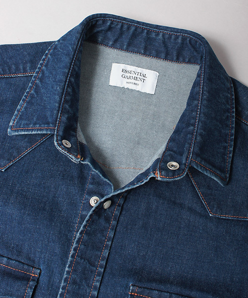 ESSENTIAL GARMENT MEN'S BIGI（エッセンシャルガーメントメンズビギ）の「【2016-17 A/W新作】ストレッチデニムシャツ/インディゴ（シャツ/ブラウス・メンズ・インディゴブルー・M/L/S）」の15枚目の写真