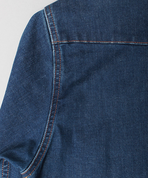 ESSENTIAL GARMENT MEN'S BIGI（エッセンシャルガーメントメンズビギ）の「【2016-17 A/W新作】ストレッチデニムシャツ/インディゴ（シャツ/ブラウス・メンズ・インディゴブルー・M/L/S）」の10枚目の写真
