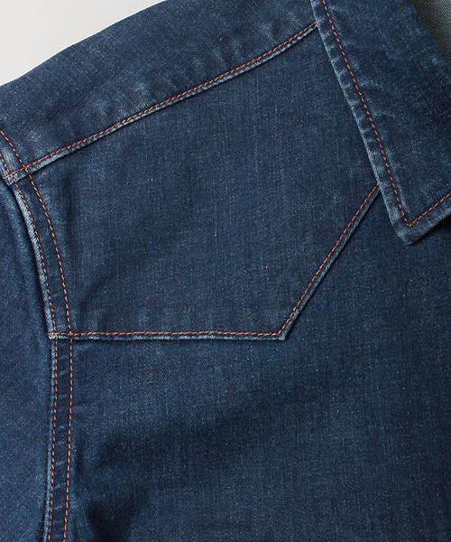 ESSENTIAL GARMENT MEN'S BIGI（エッセンシャルガーメントメンズビギ）の「【2016-17 A/W新作】ストレッチデニムシャツ/インディゴ（シャツ/ブラウス・メンズ・インディゴブルー・M/L/S）」の16枚目の写真