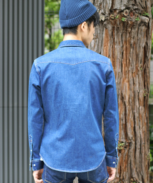 ESSENTIAL GARMENT MEN'S BIGI（エッセンシャルガーメントメンズビギ）の「【2016-17 A/W新作】ストレッチデニムシャツ/インディゴ（シャツ/ブラウス・メンズ・インディゴブルー・M/L/S）」の12枚目の写真