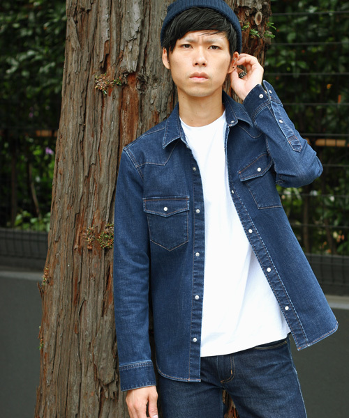 ESSENTIAL GARMENT MEN'S BIGI（エッセンシャルガーメントメンズビギ）の「【2016-17 A/W新作】ストレッチデニムシャツ/インディゴ（シャツ/ブラウス・メンズ・インディゴブルー・M/L/S）」の17枚目の写真