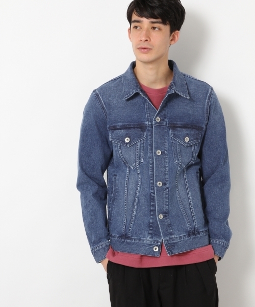 RAGEBLUE（レイジブルー）の「ストレッチデニムGジャン/742468（デニムジャケット・メンズ・グレー/ブルー/ライトブルー・MEDIUM/SMALL/LARGE）」の5枚目の写真