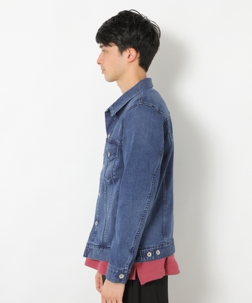 RAGEBLUE（レイジブルー）の「ストレッチデニムGジャン/742468（デニムジャケット・メンズ・グレー/ブルー/ライトブルー・MEDIUM/SMALL/LARGE）」の6枚目の写真