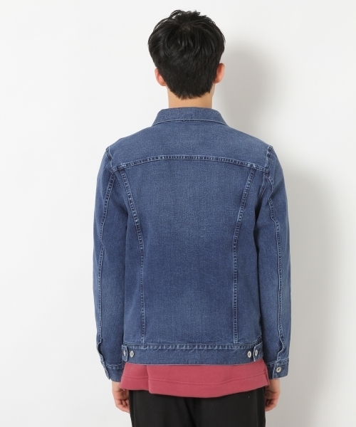 RAGEBLUE（レイジブルー）の「ストレッチデニムGジャン/742468（デニムジャケット・メンズ・グレー/ブルー/ライトブルー・MEDIUM/SMALL/LARGE）」の7枚目の写真