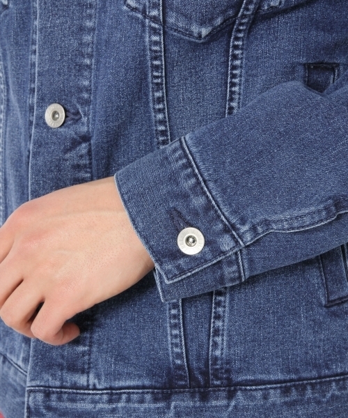 RAGEBLUE（レイジブルー）の「ストレッチデニムGジャン/742468（デニムジャケット・メンズ・グレー/ブルー/ライトブルー・MEDIUM/SMALL/LARGE）」の10枚目の写真