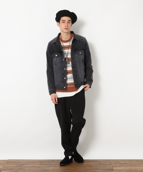 RAGEBLUE（レイジブルー）の「ストレッチデニムGジャン/742468（デニムジャケット・メンズ・グレー/ブルー/ライトブルー・MEDIUM/SMALL/LARGE）」の15枚目の写真