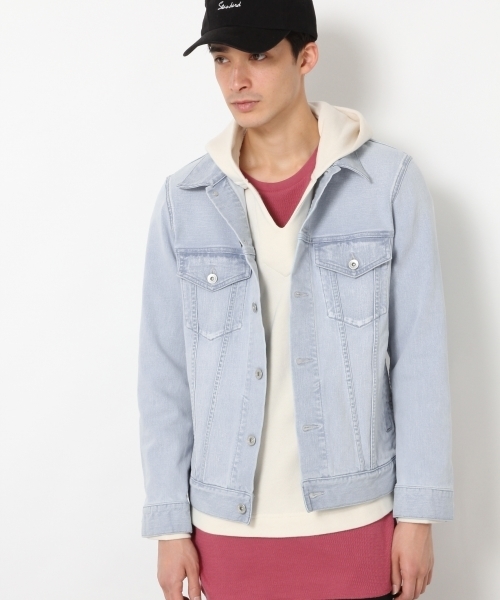 RAGEBLUE（レイジブルー）の「ストレッチデニムGジャン/742468（デニムジャケット・メンズ・グレー/ブルー/ライトブルー・MEDIUM/SMALL/LARGE）」の20枚目の写真