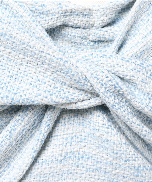 Khaju(カージュ)の「Khaju:ツイードビスチェ(シャツ/ブラウス・レディース・グレー/ライトブルー・ONE SIZE)」の8枚目の写真