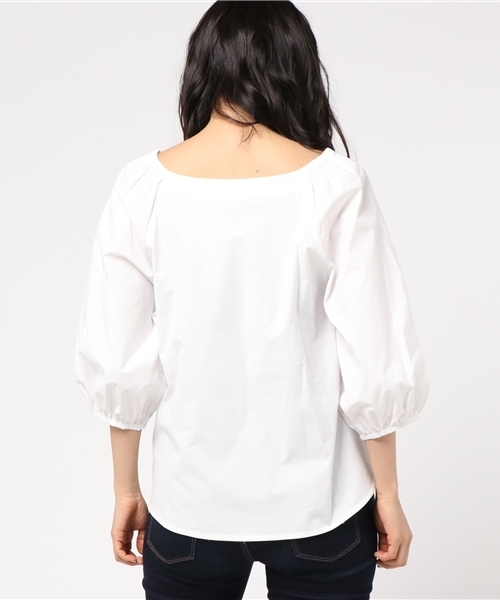 SHIPS（シップス）の「2WAY リボンブラウス（シャツ/ブラウス・レディース・オフホワイト/レッド/ベージュ・ONE SIZE）」の8枚目の写真