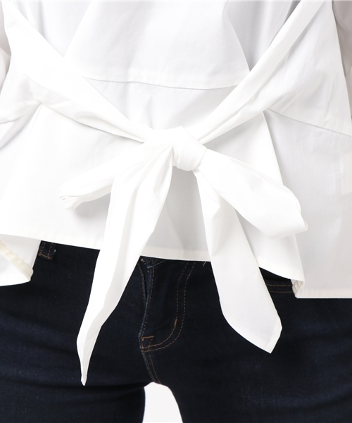 SHIPS（シップス）の「2WAY リボンブラウス（シャツ/ブラウス・レディース・オフホワイト/レッド/ベージュ・ONE SIZE）」の11枚目の写真