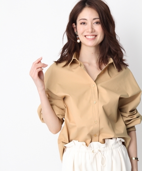 Andemiu（アンデミュウ）の「【小顔MAKE】スタイルセレクトブラウス757655（シャツ/ブラウス・レディース・ライトブルー/ベージュ/ホワイト・FREE/F/フリー）」の2枚目の写真