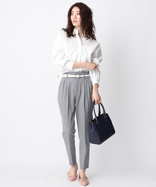 Andemiu（アンデミュウ）の「【小顔MAKE】スタイルセレクトブラウス757655（シャツ/ブラウス・レディース・ライトブルー/ベージュ/ホワイト・FREE/F/フリー）」の9枚目の写真