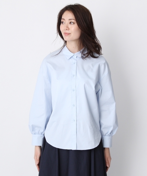 Andemiu（アンデミュウ）の「【小顔MAKE】スタイルセレクトブラウス757655（シャツ/ブラウス・レディース・ライトブルー/ベージュ/ホワイト・FREE/F/フリー）」の13枚目の写真