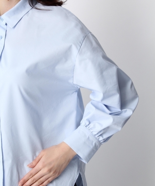 Andemiu（アンデミュウ）の「【小顔MAKE】スタイルセレクトブラウス757655（シャツ/ブラウス・レディース・ライトブルー/ベージュ/ホワイト・FREE/F/フリー）」の18枚目の写真