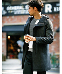 ESSENTIAL GARMENT MEN'S BIGI | フーデッドコート/ウールメルトン(チェスターコート)