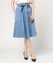 POU DOU DOU | リボンベルトフレアースカート(スカート)