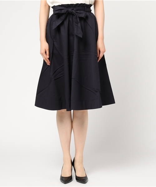 POU DOU DOU（プードゥドゥ）の「リボンベルトフレアースカート（スカート・レディース・ピンク/グリーン/ネイビー/ブルー系その他・3）」の9枚目の写真