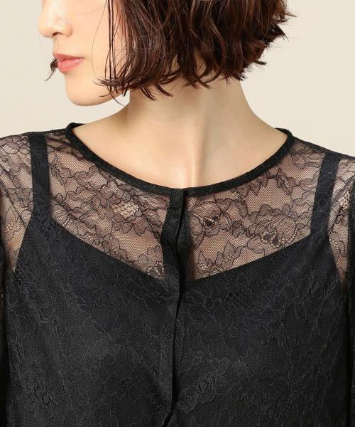 BEAUTY&YOUTH UNITED ARROWS（ビューティーアンドユースユナイテッドアローズ）の「BY DRESS レースガウンマキシドレス ◆（ドレス・レディース・ライム/ブラック・MEDIUM/SMALL）」の7枚目の写真