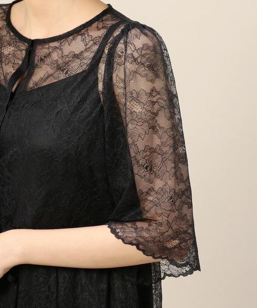 BEAUTY&YOUTH UNITED ARROWS（ビューティーアンドユースユナイテッドアローズ）の「BY DRESS レースガウンマキシドレス ◆（ドレス・レディース・ライム/ブラック・MEDIUM/SMALL）」の8枚目の写真