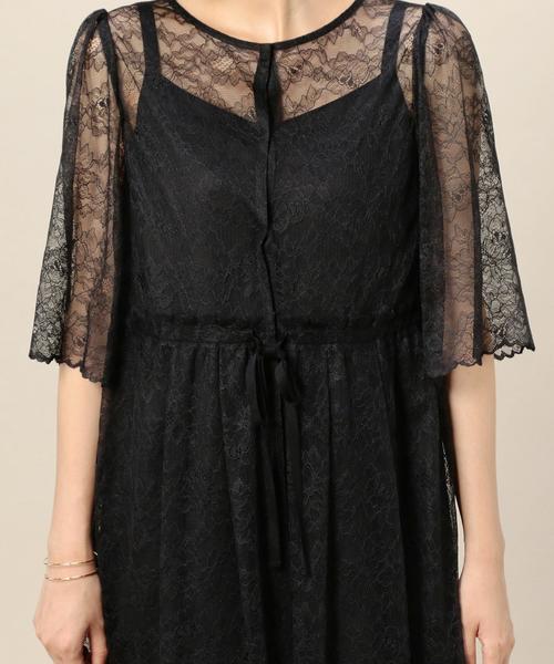 BEAUTY&YOUTH UNITED ARROWS（ビューティーアンドユースユナイテッドアローズ）の「BY DRESS レースガウンマキシドレス ◆（ドレス・レディース・ライム/ブラック・MEDIUM/SMALL）」の12枚目の写真