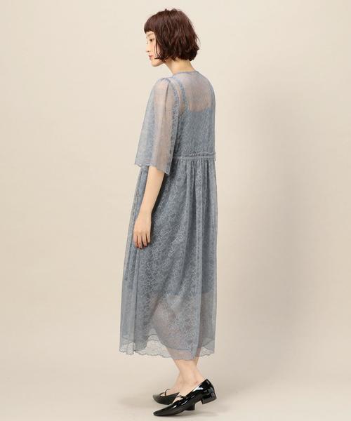 BEAUTY&YOUTH UNITED ARROWS（ビューティーアンドユースユナイテッドアローズ）の「BY DRESS レースガウンマキシドレス ◆（ドレス・レディース・ライム/ブラック・MEDIUM/SMALL）」の11枚目の写真