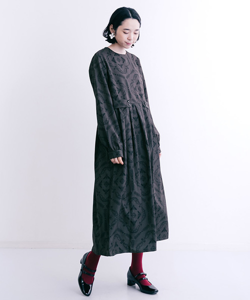 merlot plus（メルロープリュス）の「はちバロック柄ワンピース7226（ワンピース・レディース・ブラック/パープル/オレンジ・FREE）」の14枚目の写真