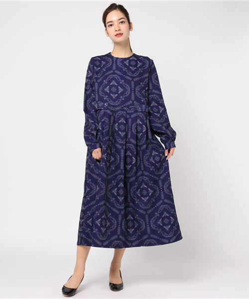 merlot plus（メルロープリュス）の「はちバロック柄ワンピース7226（ワンピース・レディース・ブラック/パープル/オレンジ・FREE）」の11枚目の写真