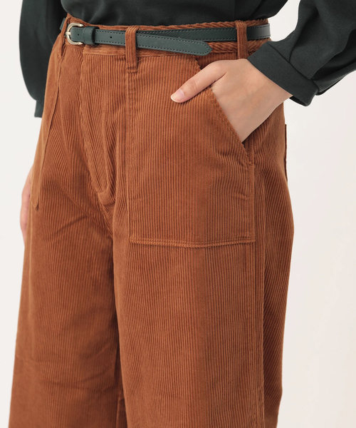 koe（コエ）の「ワイドコーデュロイパンツ（その他パンツ・レディース・グレー/キャメル・S/M/L）」の12枚目の写真