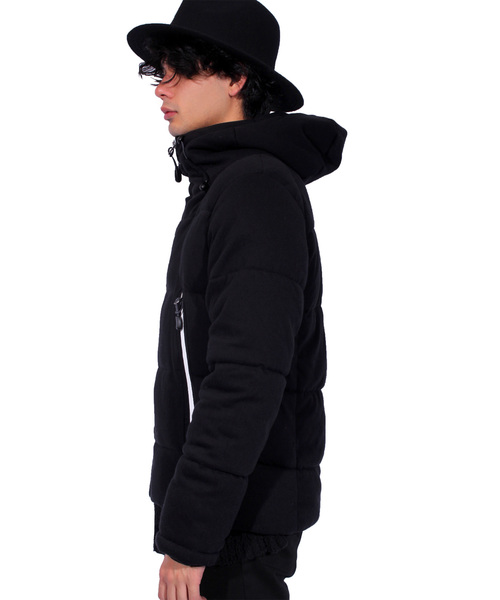 ８(eight)（エイト）の「ストレッチ 中綿 ジャケット ブルゾン（ダウンジャケット/コート・メンズ・グレー/ブラック・LARGE/MEDIUM/X-LARGE）」の5枚目の写真