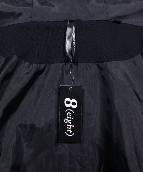 ８(eight)（エイト）の「ストレッチ 中綿 ジャケット ブルゾン（ダウンジャケット/コート・メンズ・グレー/ブラック・LARGE/MEDIUM/X-LARGE）」の3枚目の写真