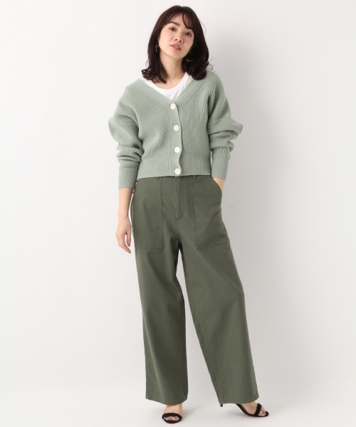 A part by（アパートバイ）の「CLミリタリーパンツ 778722（その他パンツ・レディース・グリーン/グリーン系その他/ベージュ/オフホワイト・MEDIUM/LARGE）」の5枚目の写真