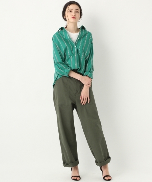 A part by（アパートバイ）の「CLミリタリーパンツ 778722（その他パンツ・レディース・グリーン/グリーン系その他/ベージュ/オフホワイト・MEDIUM/LARGE）」の13枚目の写真