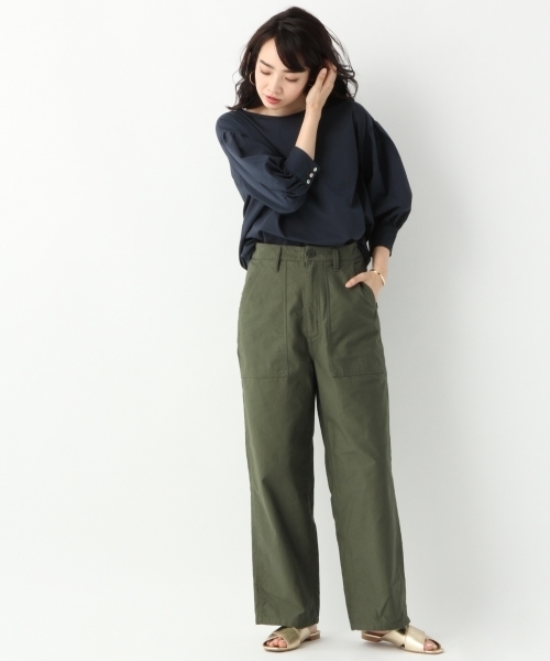 A part by（アパートバイ）の「CLミリタリーパンツ 778722（その他パンツ・レディース・グリーン/グリーン系その他/ベージュ/オフホワイト・MEDIUM/LARGE）」の15枚目の写真