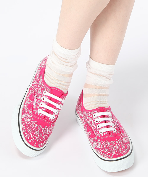 Another Edition（アナザーエディション）の「AE×VANS AUTHENTIC PSLY（スニーカー・レディース・ブラック/ピンク・5/6/7/4h/5h/6h）」の4枚目の写真