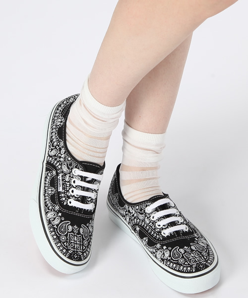 Another Edition（アナザーエディション）の「AE×VANS AUTHENTIC PSLY（スニーカー・レディース・ブラック/ピンク・5/6/7/4h/5h/6h）」の5枚目の写真