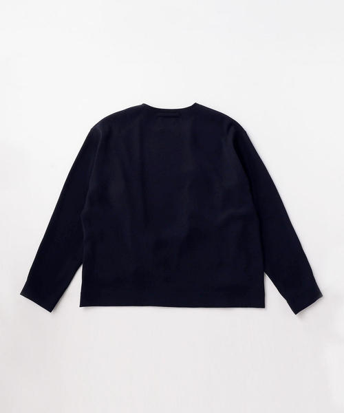 UNITED ARROWS & SONS（ユナイテッドアローズアンドサンズ）の「UNITED ARROWS & SONS by DAISUKE OBANA TWL CREW C/GN（カーディガン/ボレロ・メンズ・ブラック/ネイビー・LARGE/MEDIUM/SMALL）」の8枚目の写真