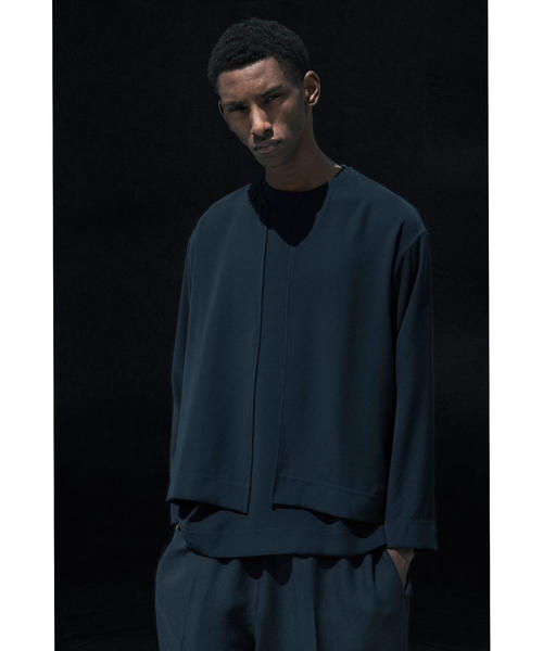 UNITED ARROWS & SONS（ユナイテッドアローズアンドサンズ）の「UNITED ARROWS & SONS by DAISUKE OBANA TWL CREW C/GN（カーディガン/ボレロ・メンズ・ブラック/ネイビー・LARGE/MEDIUM/SMALL）」の4枚目の写真