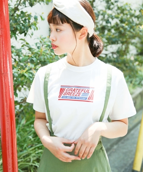 LOWRYS FARM（ローリーズファーム）の「アソートロゴＴシャツ　795303（Tシャツ/カットソー・レディース・その他1/グレー/ベージュ/ホワイト・LARGE/MEDIUM）」の4枚目の写真