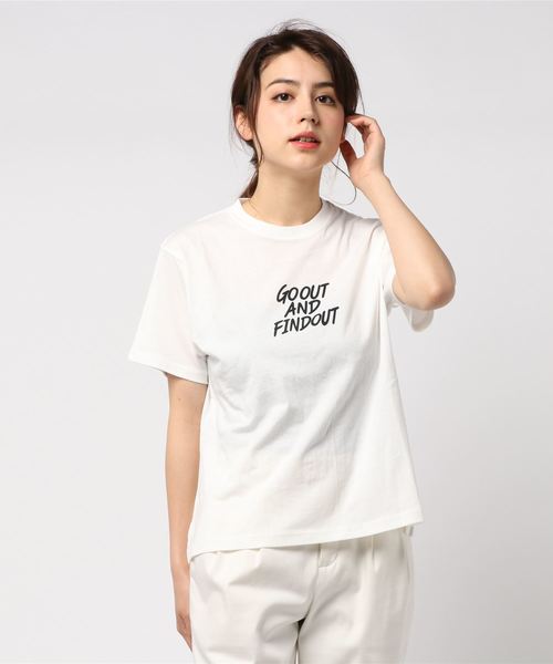 LOWRYS FARM（ローリーズファーム）の「アソートロゴＴシャツ　795303（Tシャツ/カットソー・レディース・その他1/グレー/ベージュ/ホワイト・LARGE/MEDIUM）」の7枚目の写真