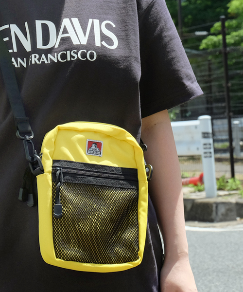 BEN DAVIS ORIGINALS(ベンデイビスオリジナルス)の「BEN DAVIS VERTICAL MESH SHOULDER/ベンデイビス メッシュショルダー(ショルダーバッグ・レディース・ブラック/ネイビー/レッド/ピンク/イエロー/ベージュ/パープル/エメラルド/マスタード/オレンジ/ホワイト・FREE)」の7枚目の写真