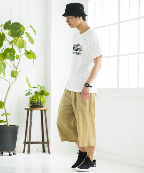 WEGO(ウィゴー)の「WEGO/フランスリネンガウチョパンツ(スラックス・メンズ・ブラック/カーキ/ネイビー/ベージュ・LARGE/MEDIUM/SMALL)」の11枚目の写真