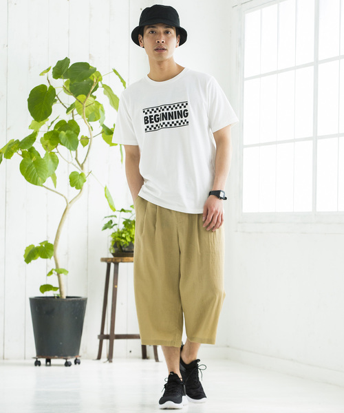 WEGO(ウィゴー)の「WEGO/フランスリネンガウチョパンツ(スラックス・メンズ・ブラック/カーキ/ネイビー/ベージュ・LARGE/MEDIUM/SMALL)」の13枚目の写真