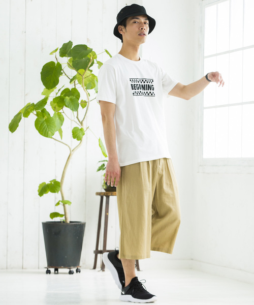 WEGO(ウィゴー)の「WEGO/フランスリネンガウチョパンツ(スラックス・メンズ・ブラック/カーキ/ネイビー/ベージュ・LARGE/MEDIUM/SMALL)」の14枚目の写真