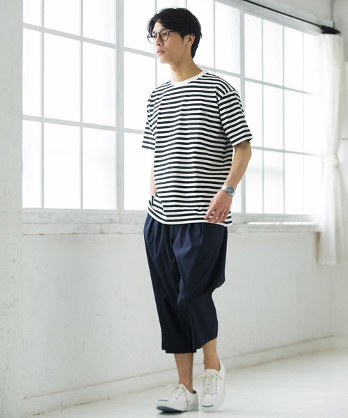 WEGO(ウィゴー)の「WEGO/フランスリネンガウチョパンツ(スラックス・メンズ・ブラック/カーキ/ネイビー/ベージュ・LARGE/MEDIUM/SMALL)」の16枚目の写真