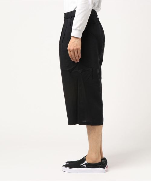 WEGO(ウィゴー)の「WEGO/フランスリネンガウチョパンツ(スラックス・メンズ・ブラック/カーキ/ネイビー/ベージュ・LARGE/MEDIUM/SMALL)」の6枚目の写真