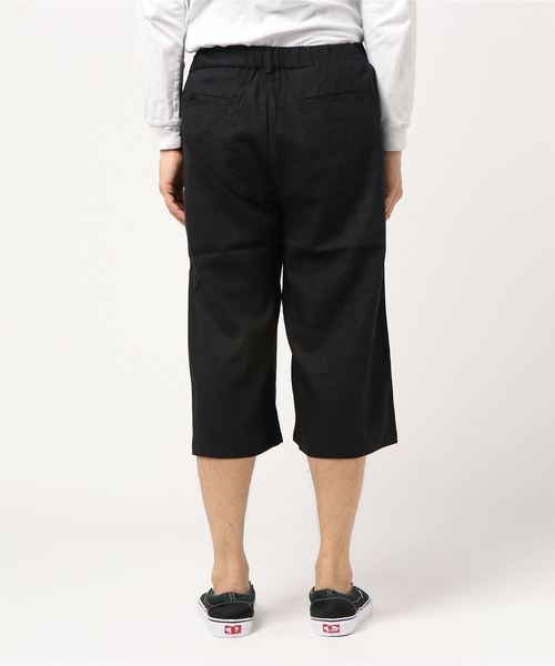WEGO(ウィゴー)の「WEGO/フランスリネンガウチョパンツ(スラックス・メンズ・ブラック/カーキ/ネイビー/ベージュ・LARGE/MEDIUM/SMALL)」の5枚目の写真